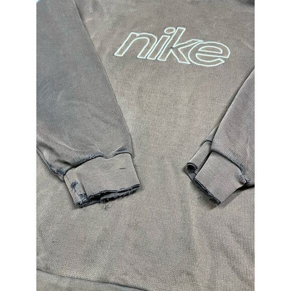 Vintage Y2K Nike Brown READ BELOW Pull Over Sweatshirt Hoodie Size M - Picture 2 of 6